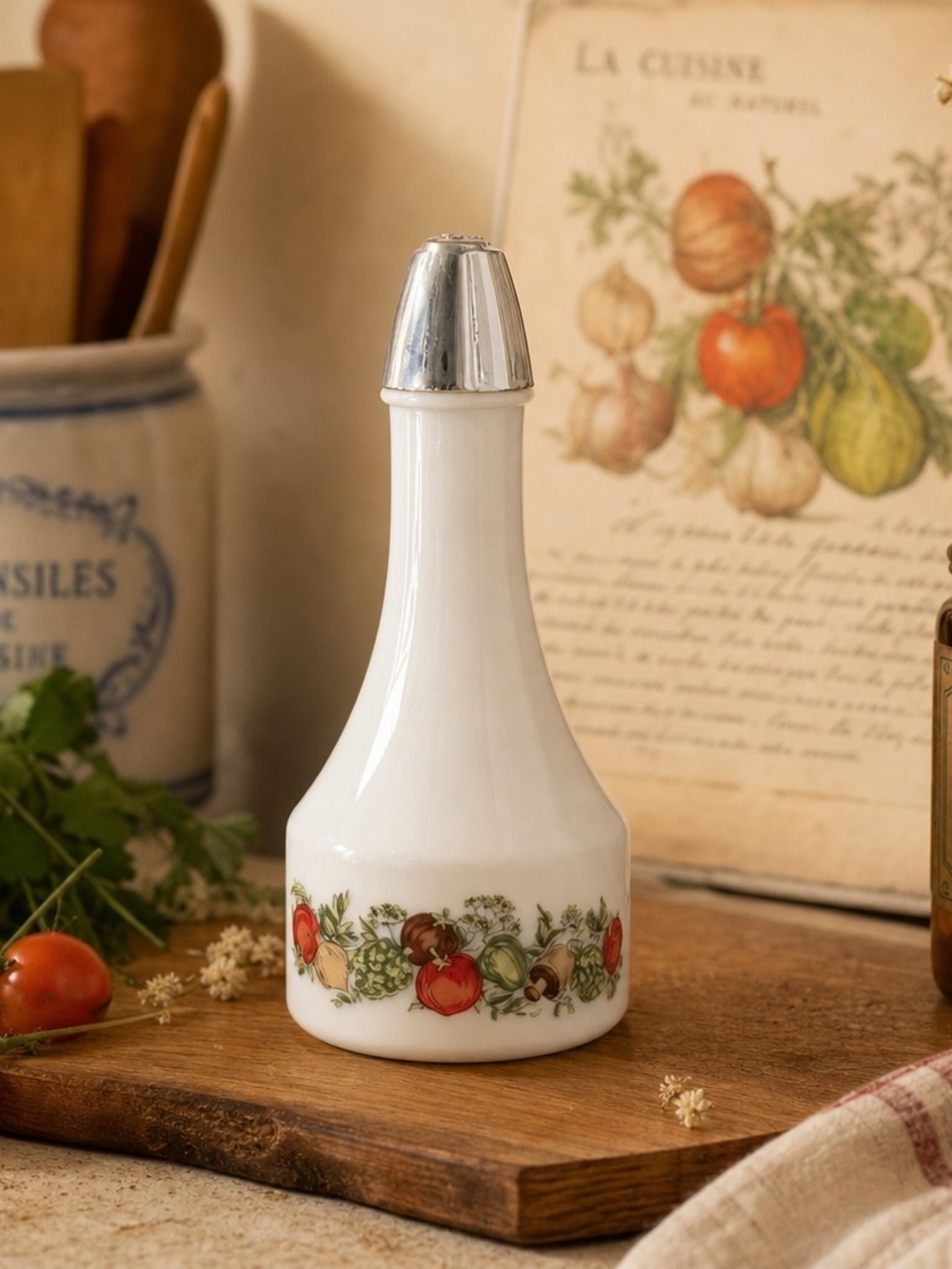 Vintage “Spice of Life” Oil Bottle by Corning Ware